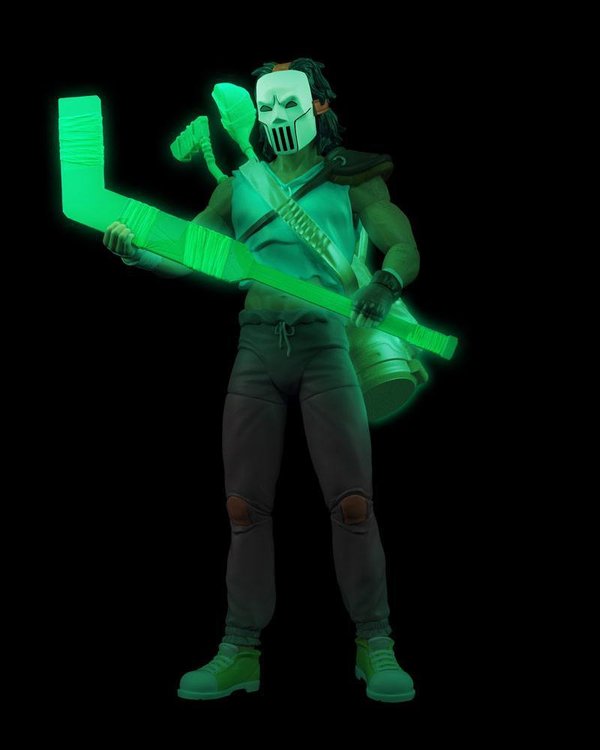 Teenage Mutant Ninja Turtles BST AXN Actionfigur Casey Jones Skull Face Glow-in-the-Dark SDCC Exclus