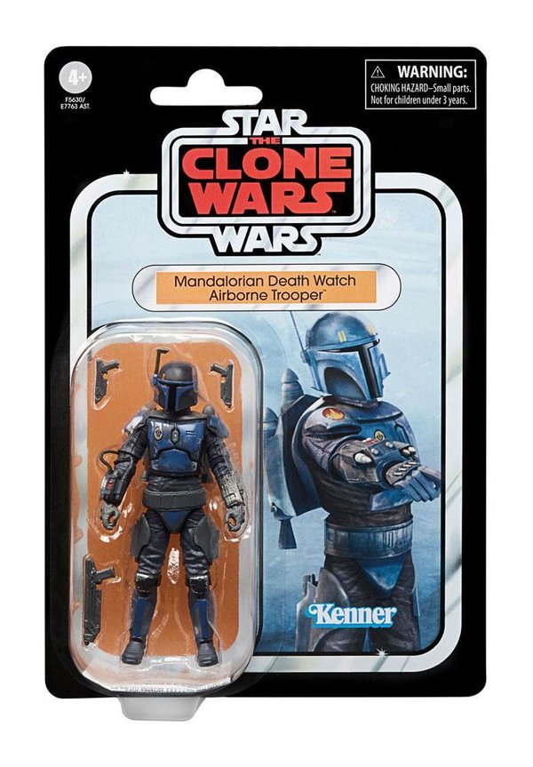 Star Wars The Clone Wars Vintage Collection Actionfigur 2023 Mandalorian Death Watch Airborne Troope