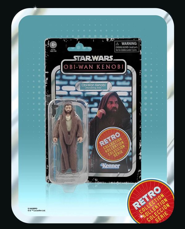 Star Wars Obi-Wan Kenobi Retro Collection Actionfigur 2022 Obi-Wan Kenobi (Wandering Jedi) 10 cm