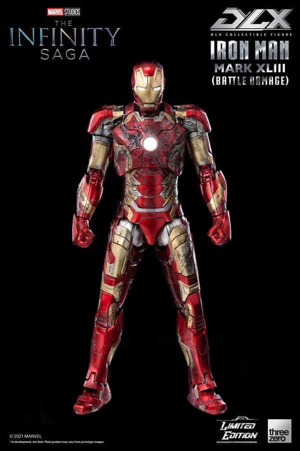 Infinity Saga DLX Actionfigur 1/12 Iron Man Mark 43 (Battle Damage) Limited Edition 17 cm