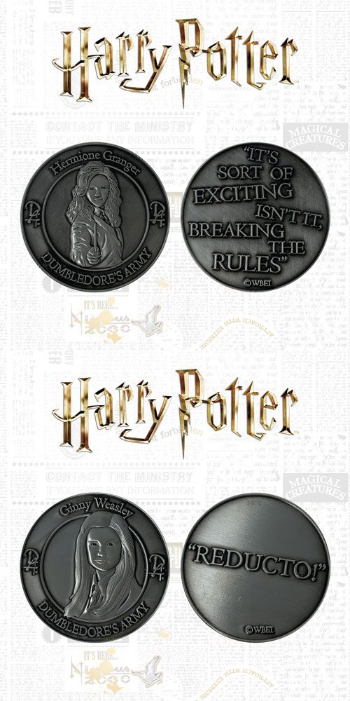 Harry Potter Sammelmünzen Doppelpack Dumbledore's Army Hermine & Ginny Limited Edition
