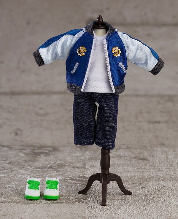 Original Character Zubehör-Set für Nendoroid Doll Actionfiguren Outfit Set Souvenir Jacket - Blue