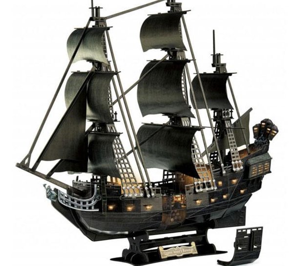 Pirates of the Caribbean: Salazars Rache 3D Puzzle Black Pearl LED Edition