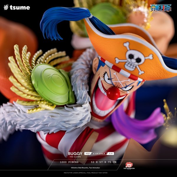 Tsume Art - One Piece - Buggy The Clown - HQS Dioramax 1/4 Statue Limited Edition