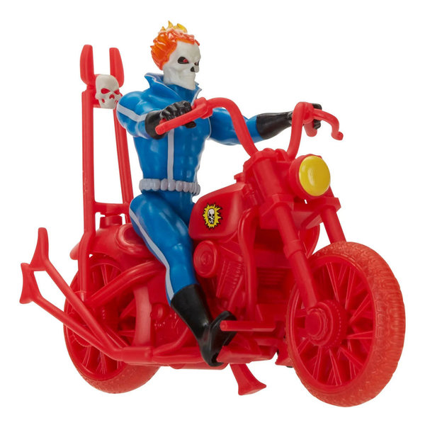 Marvel Legends Retro Collection Actionfigur mit Fahrzeug Ghost Rider 10 cm