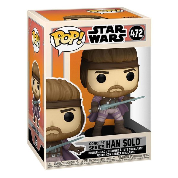 Star Wars POP! Vinyl Wackelkopf-Figur Han Solo (Concept Series) 9 cm