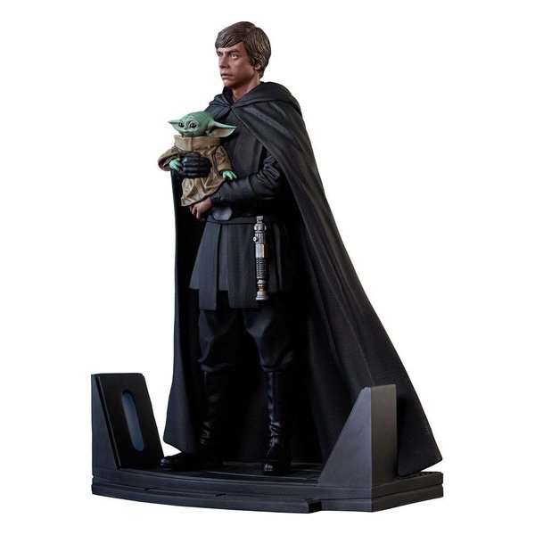Star Wars: The Mandalorian Premier Collection Statue 1/7 Luke Skywalker & Grogu 25 cm